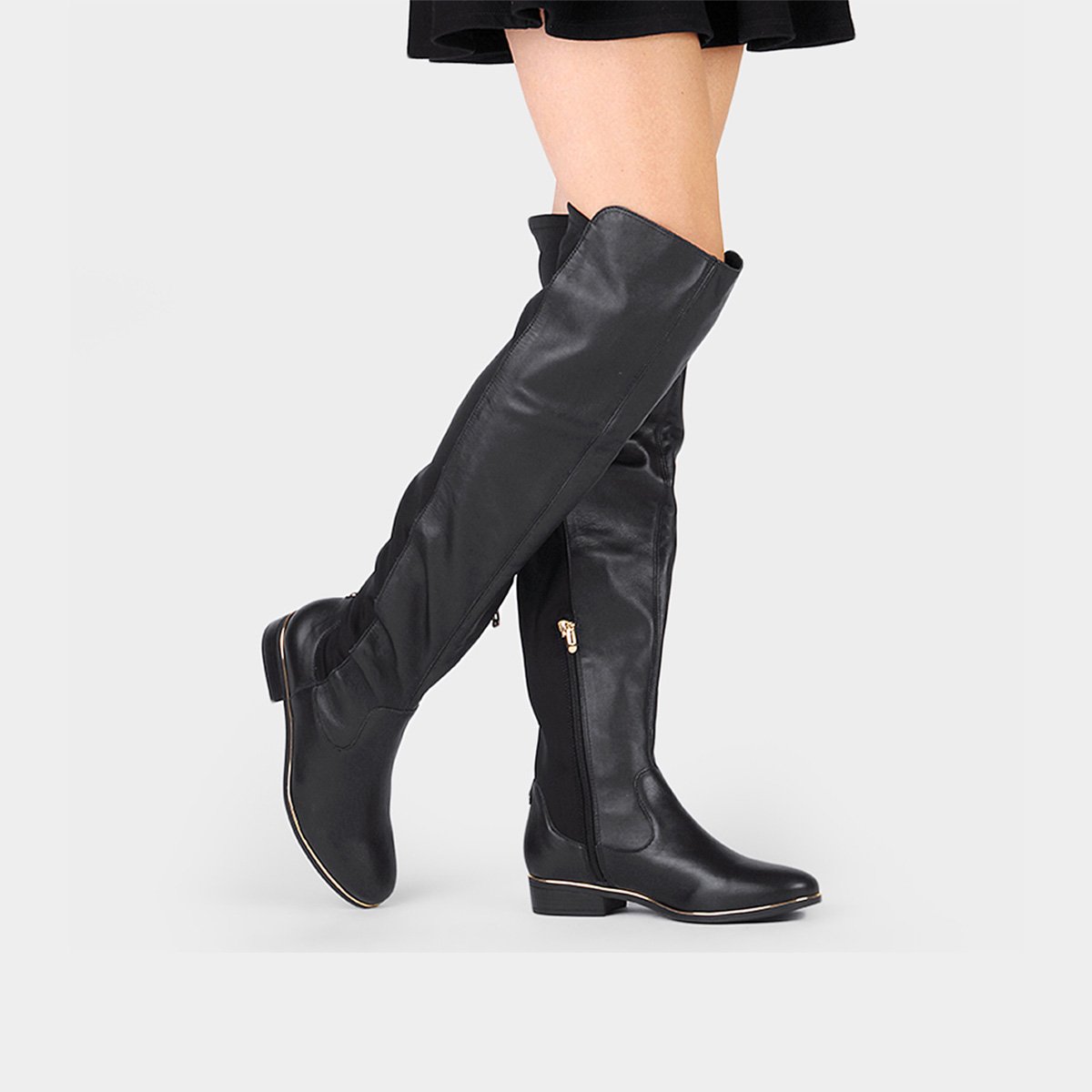 bota over the knee elastico