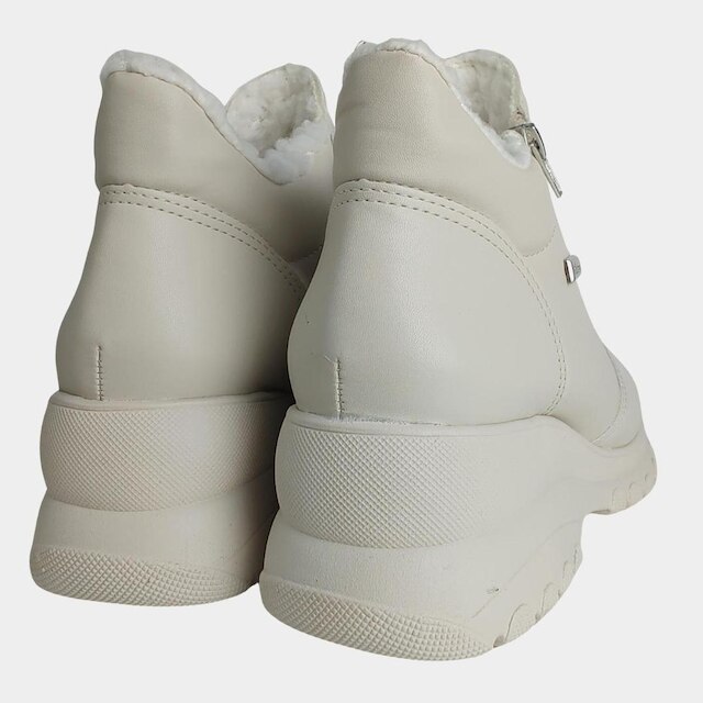 Bota Lanin Napa Peluciada Com Lã Pelinhos Tênis