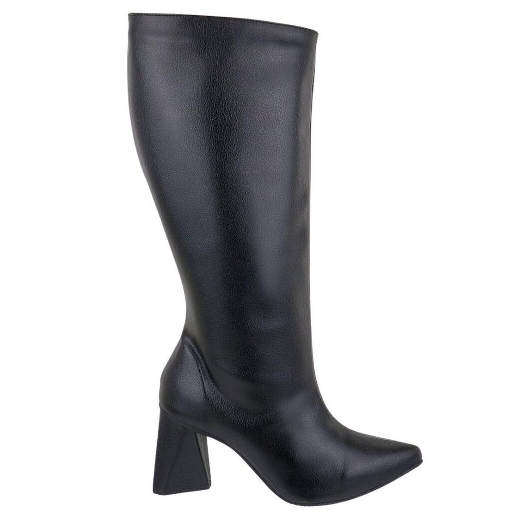 Bota Leruchel Cano Alto Salto Geometrico Floater Preto