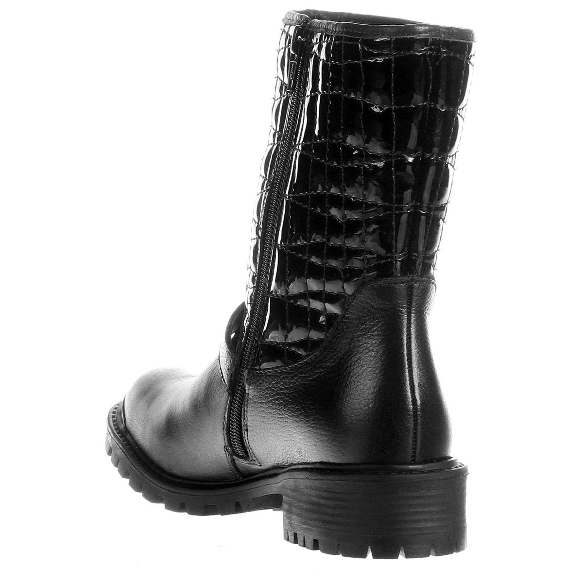 Bota Lilly's Closet Biker Matelasse Fivela Zattini