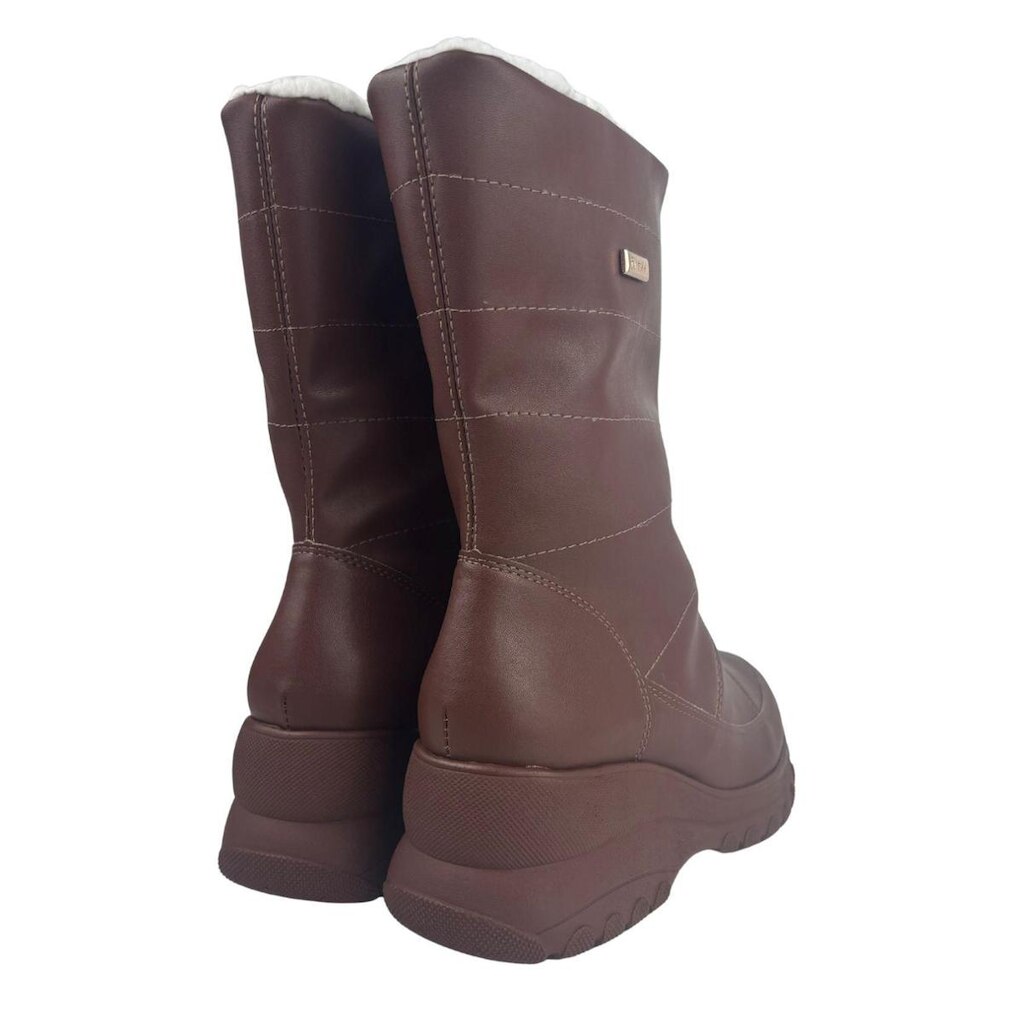 Bota Llao Nobuck Nylon Preta Peluciada Com Lã Pelinhos