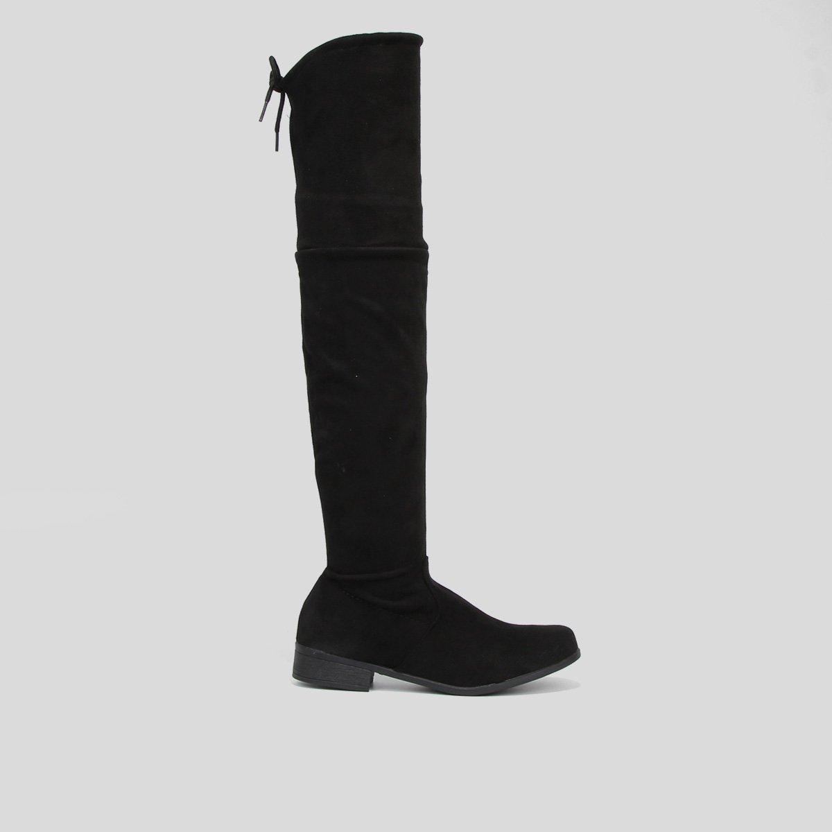 Bota Look Fashion Over The Knee Feminina - Preto Menor preço em Bota Look Fashion Over The Knee Feminina - Preto