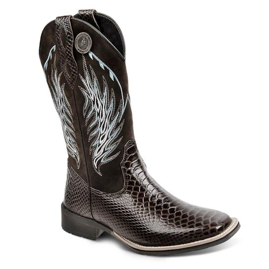 Bota Luma Ventura Cano Alto feminina - Marrom