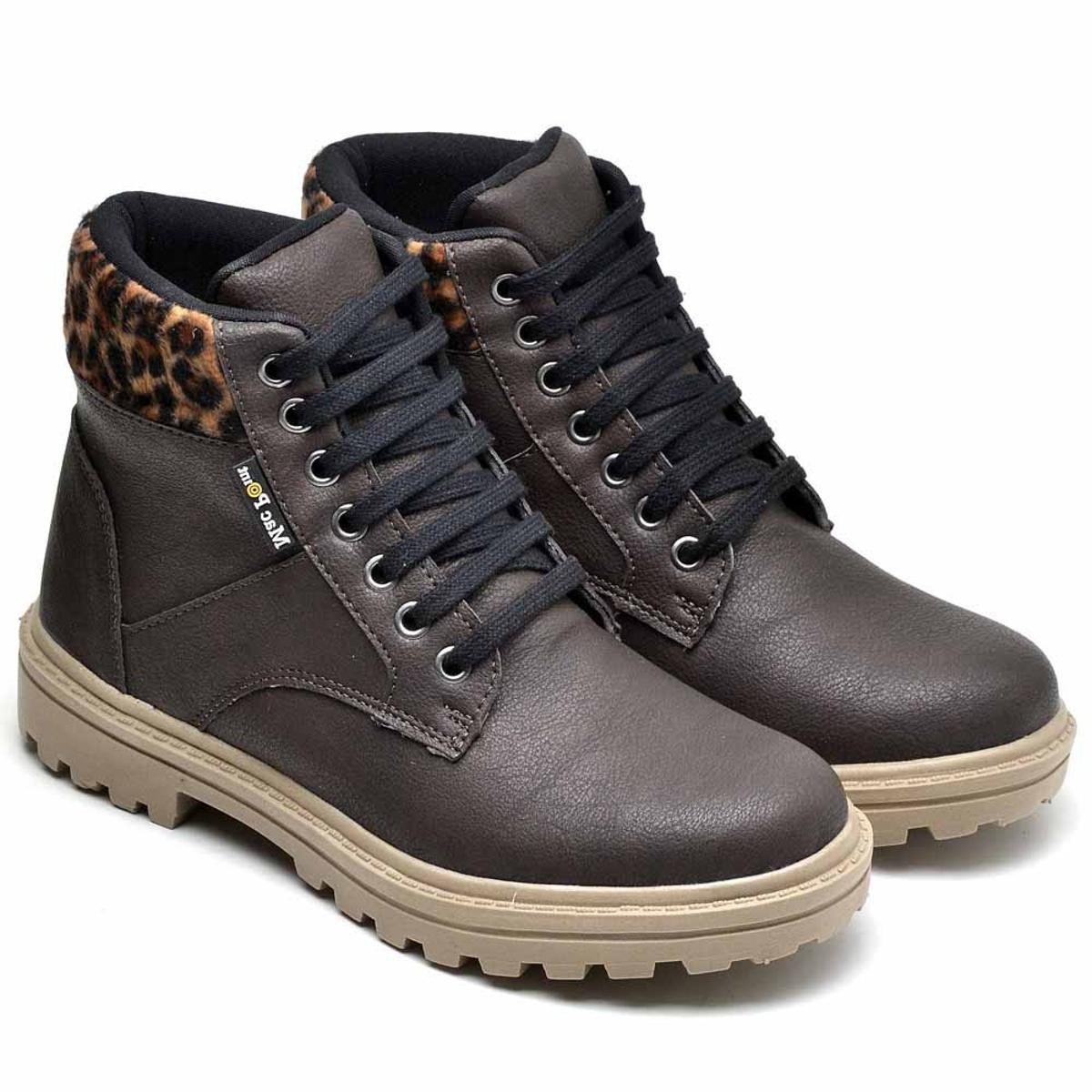 Bota Mac Point Coturno Oncinha Feminina - Café é ruim? Bota Mac Point Coturno Oncinha Feminina - Café é boa?