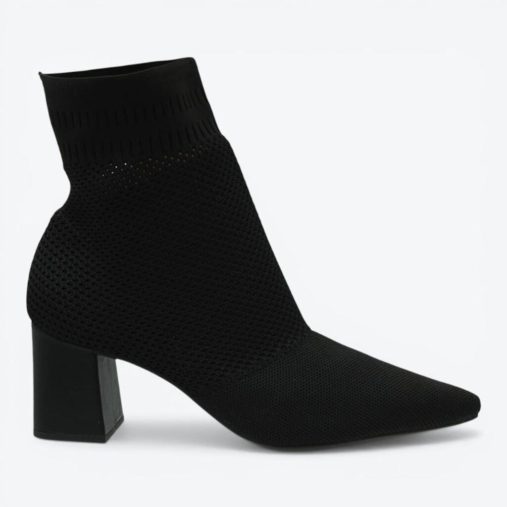 Bota Mariotta Knit Salto Médio Feminina 3013101-01
