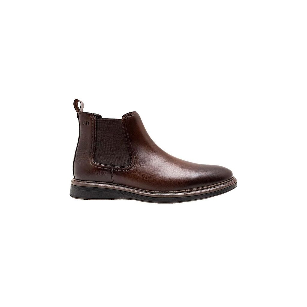 BOTA MASC MOGNO, COURO BOVINO , SOLADO SINTETICO - 004 43 MARROM ESCURO