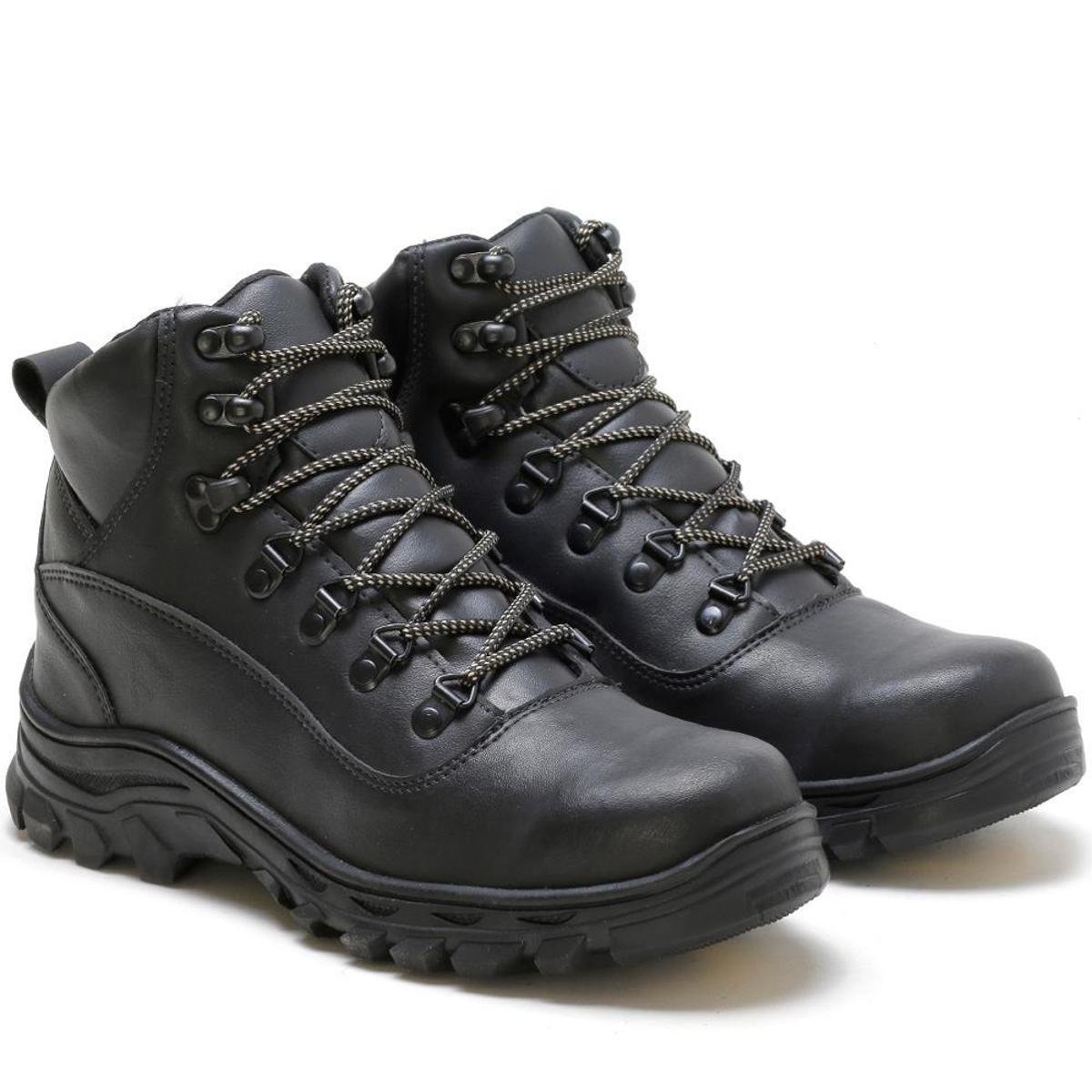 Bota Masculina Adventure Cano Curto Trilhas Conforto Macia - Preto é boa?
