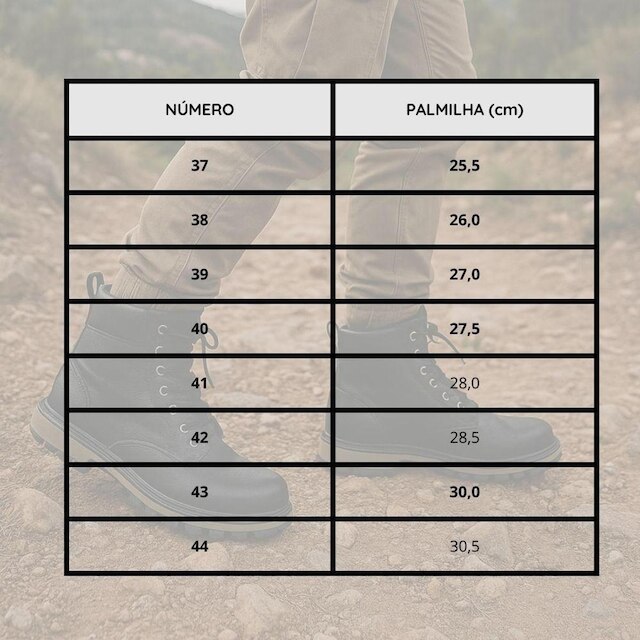 Bota Masculina Adventure Coturno Cano Médio Conforto
