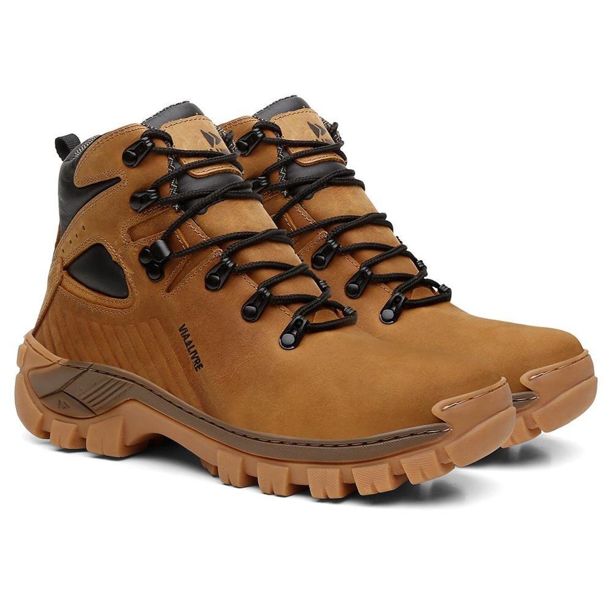 Bota Masculina Adventure Coturno Tenis Couro Conforto Dia a Dia California Menor preço em Bota Masculina Adventure Coturno Tenis Couro Conforto Dia a Dia California