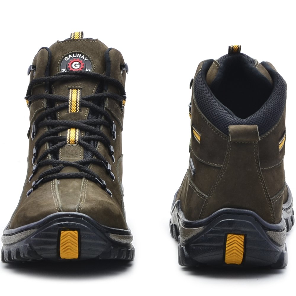 bota masculina adventure mochileiro couro legitimo