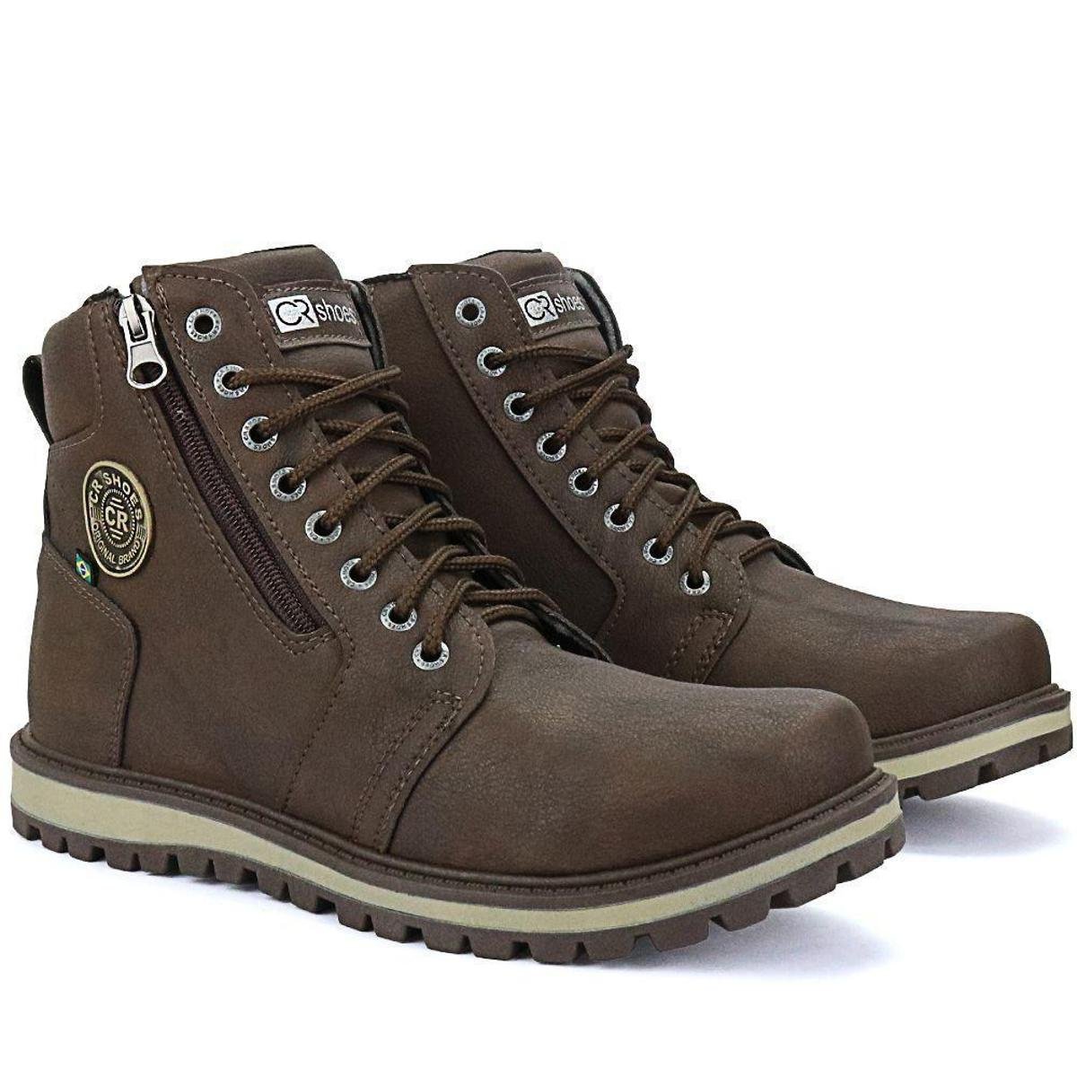 Bota Masculina Adventure Tratorada Cano Médio Trilha Conforto Menor preço em Bota Masculina Adventure Tratorada Cano Médio Trilha Conforto