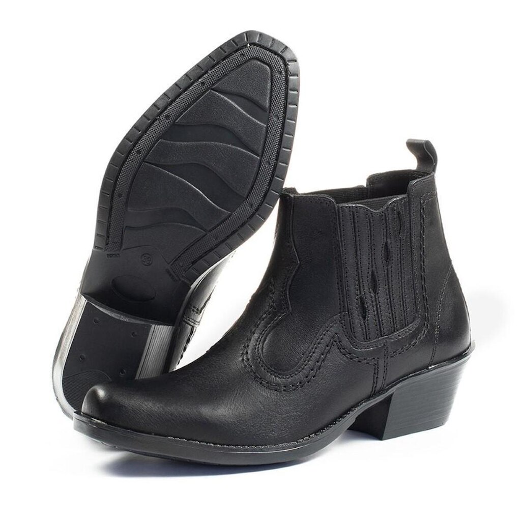 Bota Masculina Botina Country Trabalho Cano Baixo Montaria