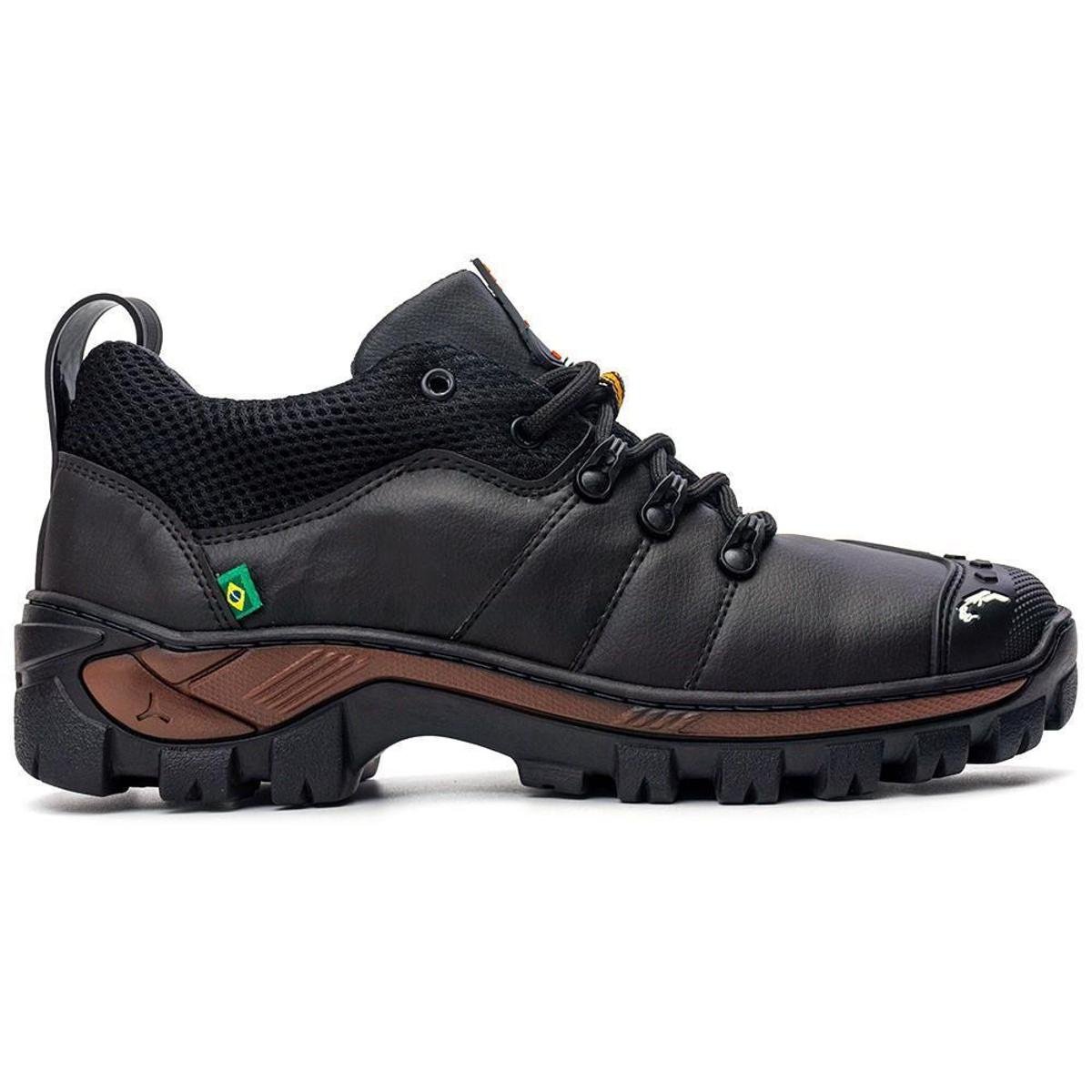 Bota Masculina Cano Curto Bota de Trilha Coturno Masculino