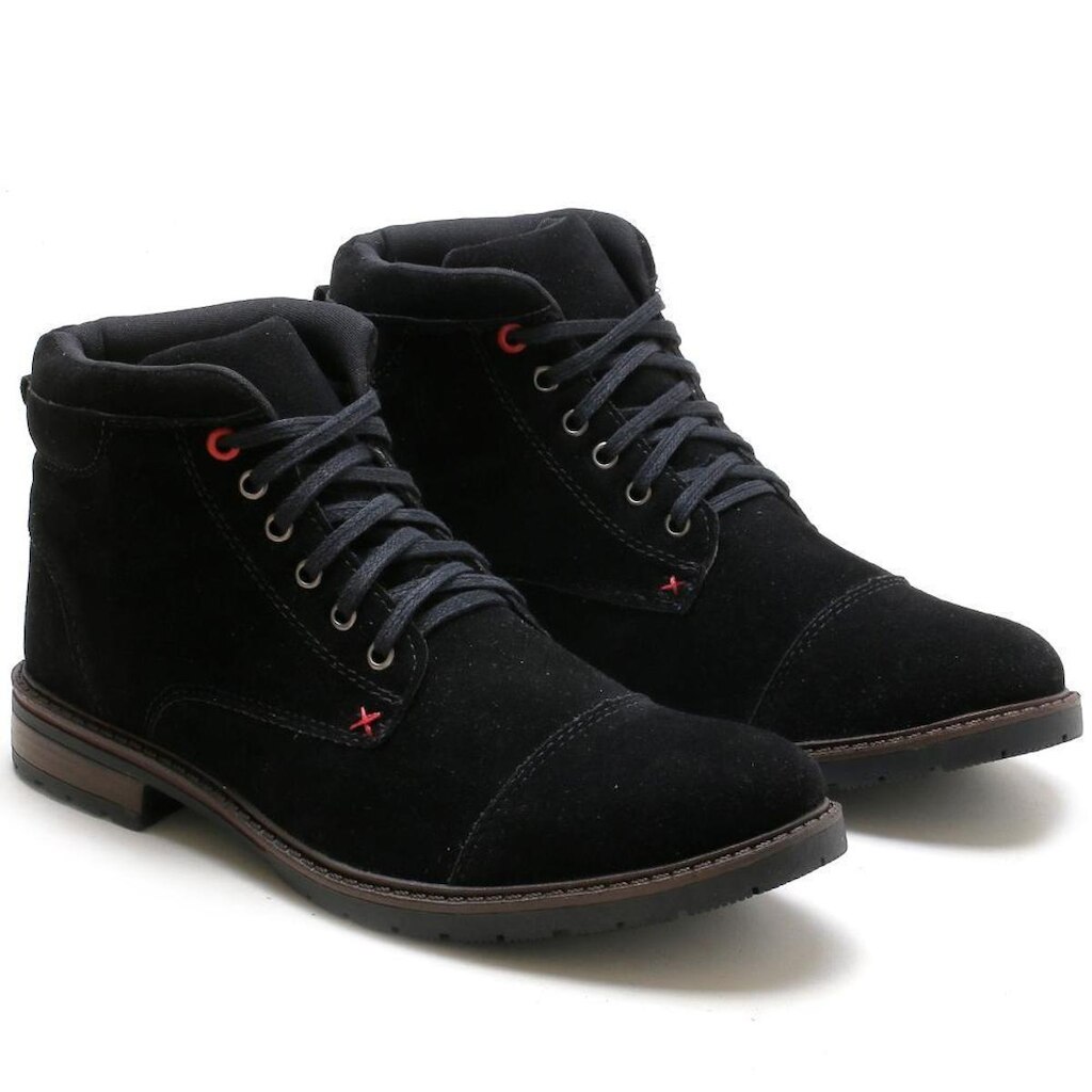 Bota Masculina Casual Camurça