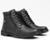 Bota Masculina Casual Cano Curto Cadarço Conforto Coturno - Preto