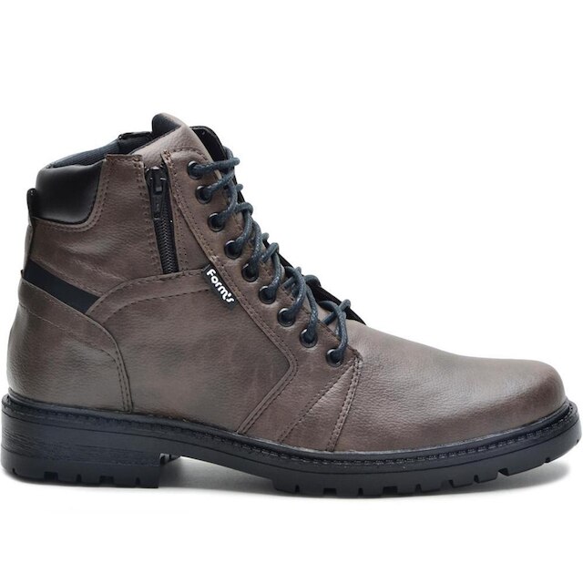 Bota Masculina Com Zíper Lateral Confortável Resistente Motoqueiro Trilha Trabalho Dia a Dia