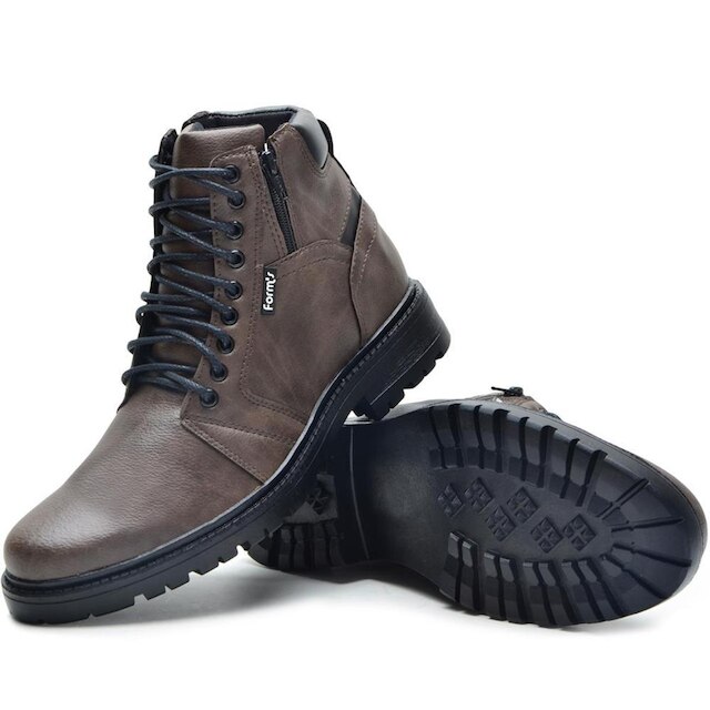 Bota Masculina Com Zíper Lateral Confortável Resistente Motoqueiro Trilha Trabalho Dia a Dia
