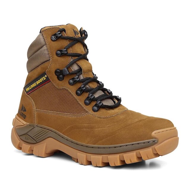Bota Masculina Coturno Adventure Couro Legitimo Palmilha Conforto Alabama