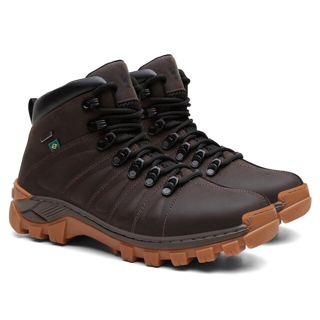 Bota Masculina Couro Adventure Solado Tratorado Aventuras