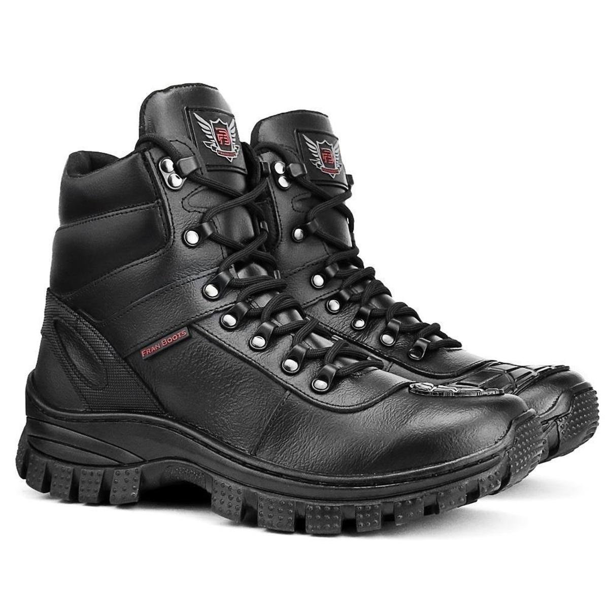 Bota Masculina Couro Cano Curto Adventure Tratorada Conforto Menor preço em Bota Masculina Couro Cano Curto Adventure Tratorada Conforto