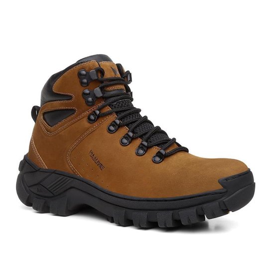 Bota Masculina de Couro Adventure Cano Médio Coturno Masculino