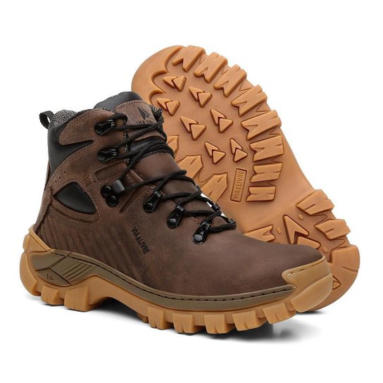 Bota Masculina de Couro Cano Médio