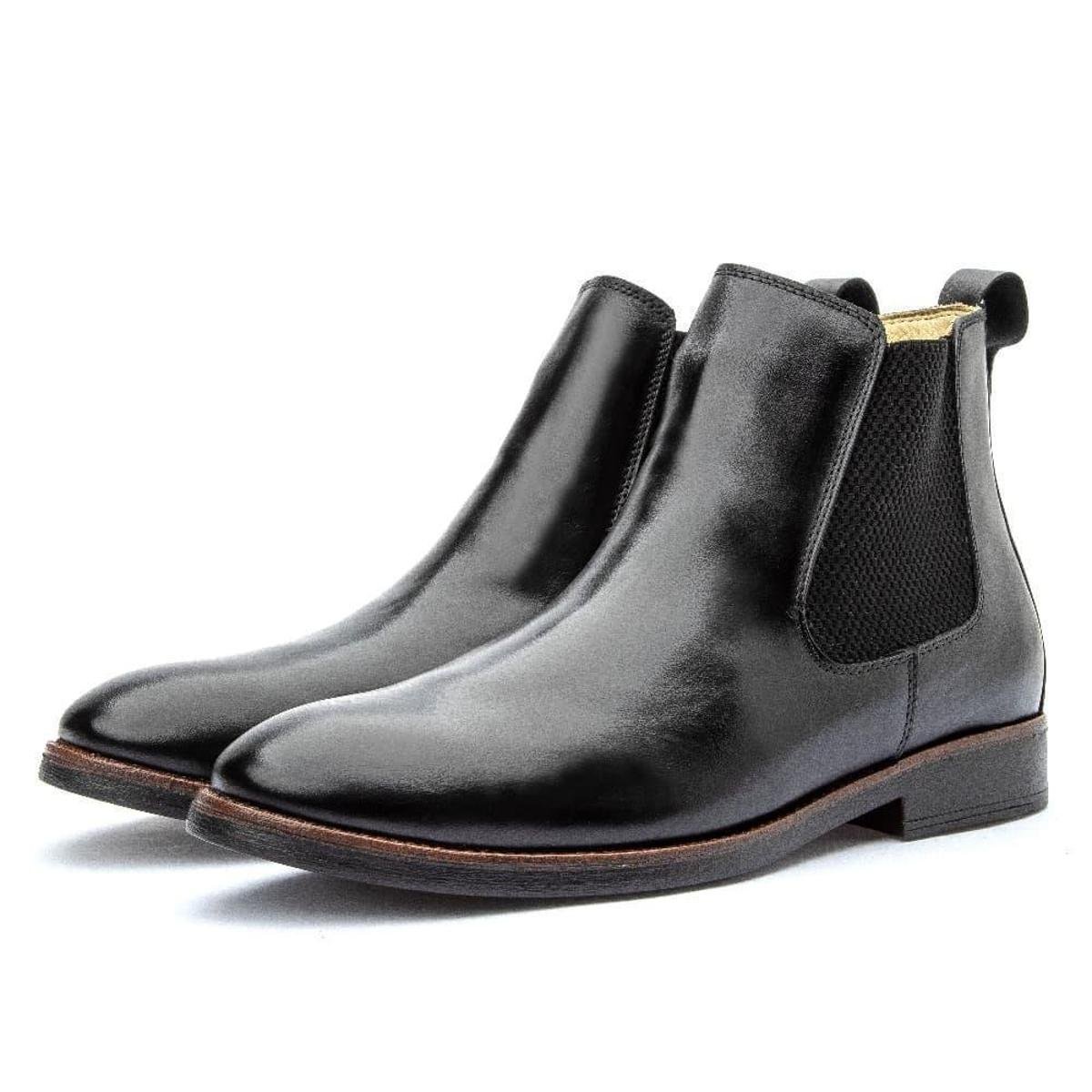 Bota Masculina de Couro Chelsea Clube Franca Shoes NS Liverpool Menor preço em Bota Masculina de Couro Chelsea Clube Franca Shoes NS Liverpool