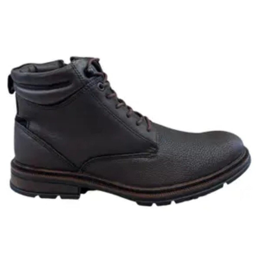 Bota Masculina De Couro Conforto Ferracini - Marrom/Chocolate