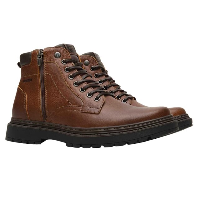 Bota Masculina De Couro Freeway Marrocos