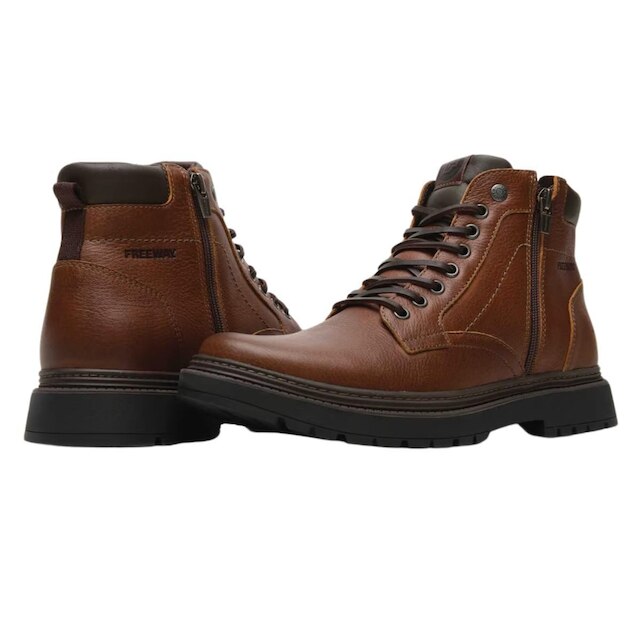 Bota Masculina De Couro Freeway Marrocos
