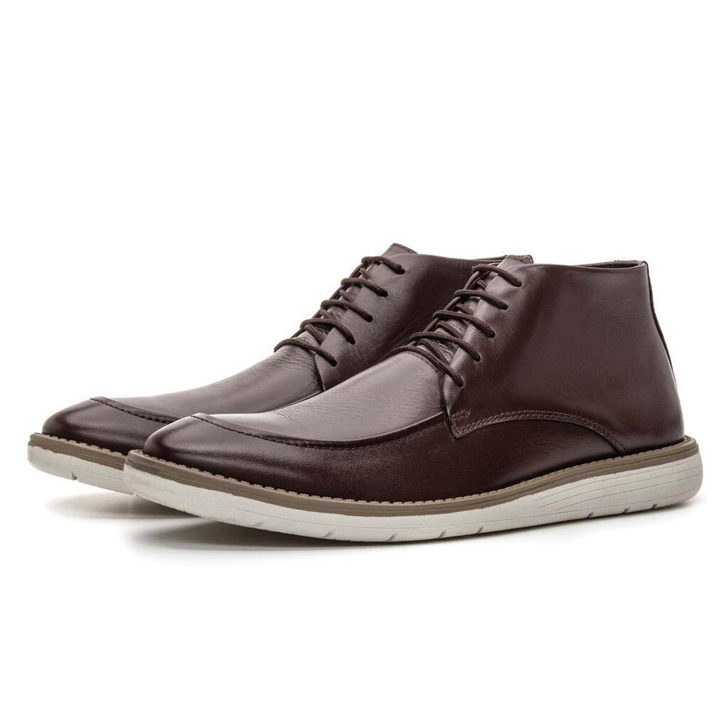 Bota Masculina de Couro Legitimo Casual NS Hampton