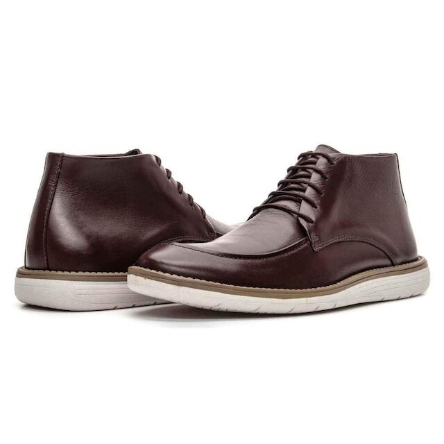 Bota Masculina de Couro Legitimo Casual NS Hampton