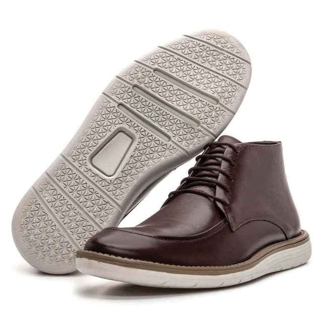 Bota Masculina de Couro Legitimo Casual NS Hampton