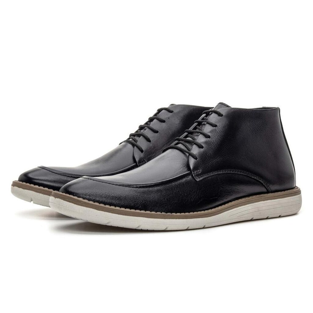Bota Masculina de Couro Legitimo Casual NS Hampton