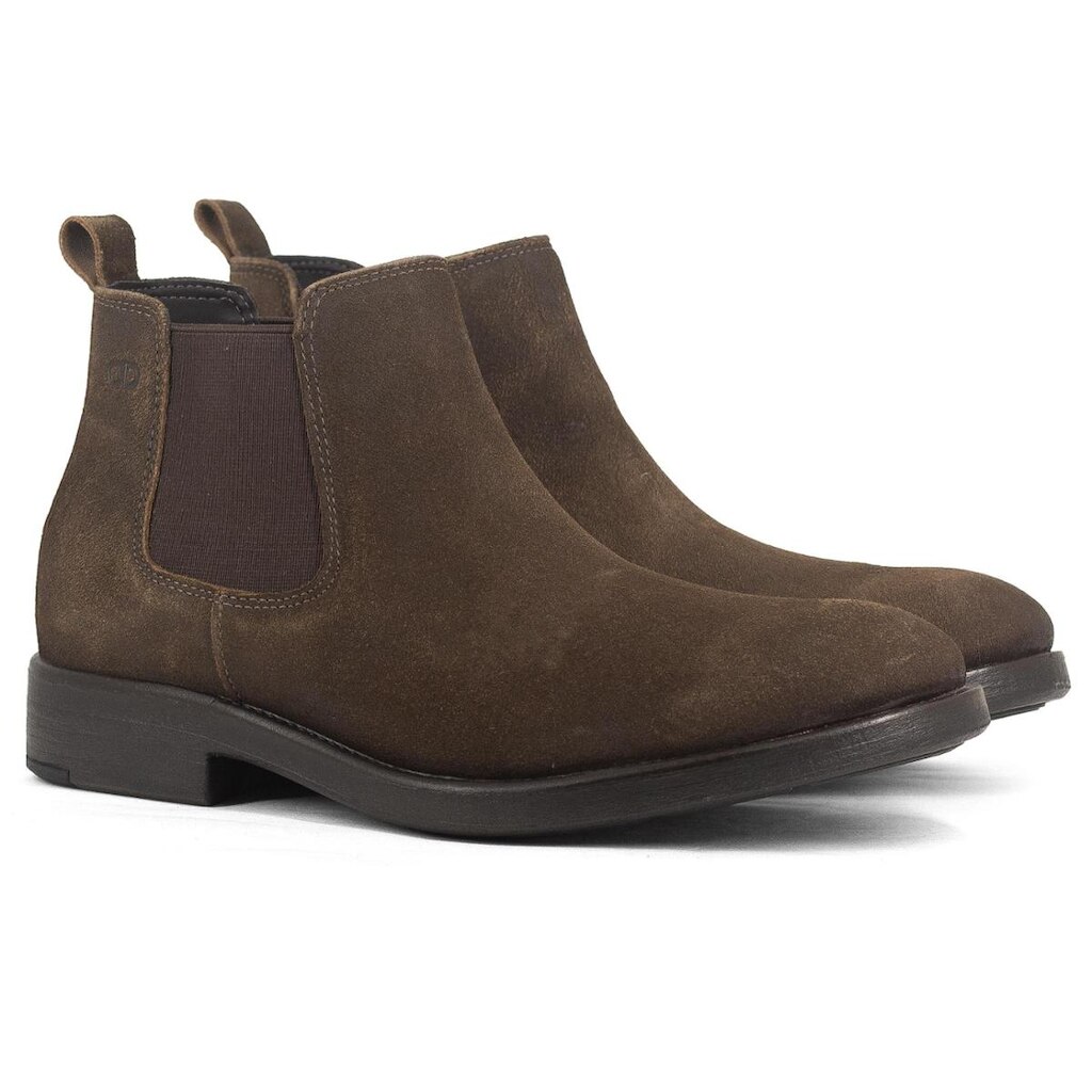 Bota Masculina Democrata Garage Dust Chelsea Couro Confortável Elástico 626103