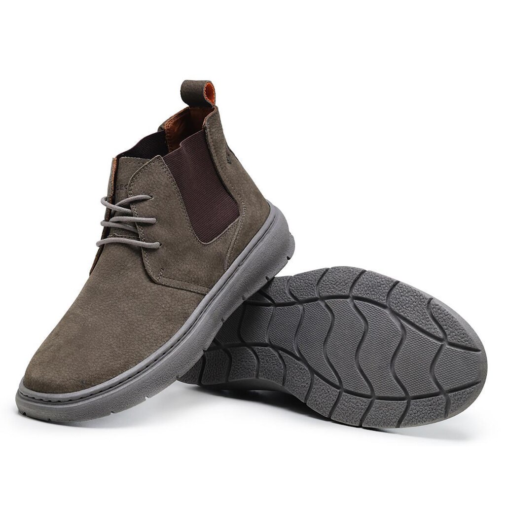 Bota Masculina Estilo Chelsea Boots Couro legitimo Conforto