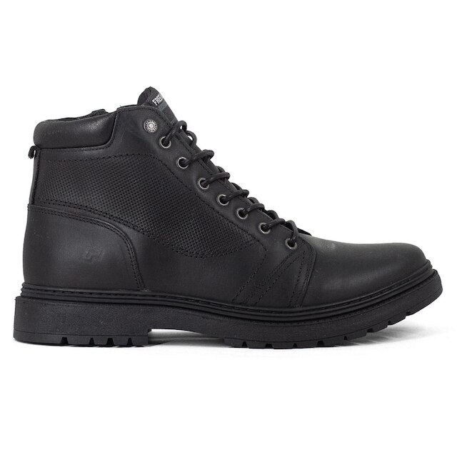 Bota Masculina Freeway Casual Jack05 Couro Legítimo Cano Médio Resistente JACK05