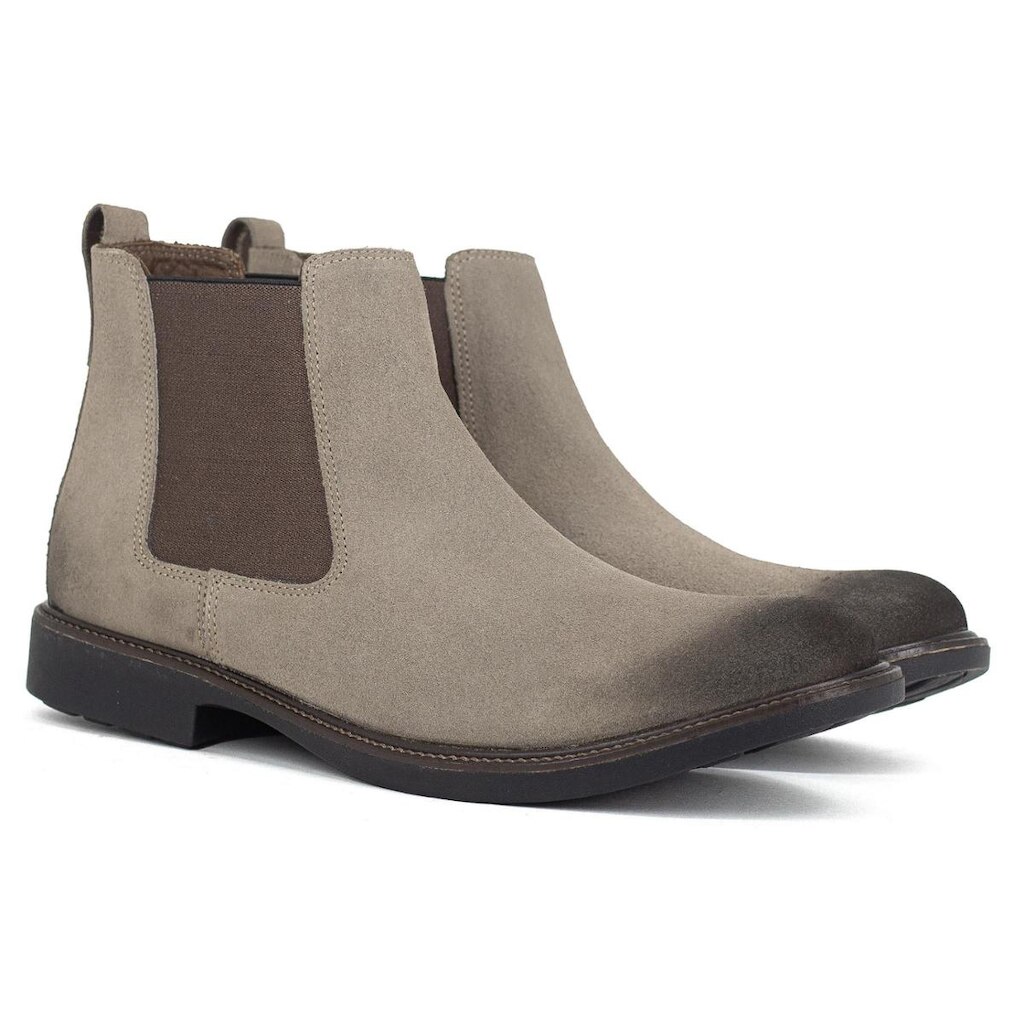 Bota Masculina Freeway Gard Chelsea Couro Confortável Elástico GARD