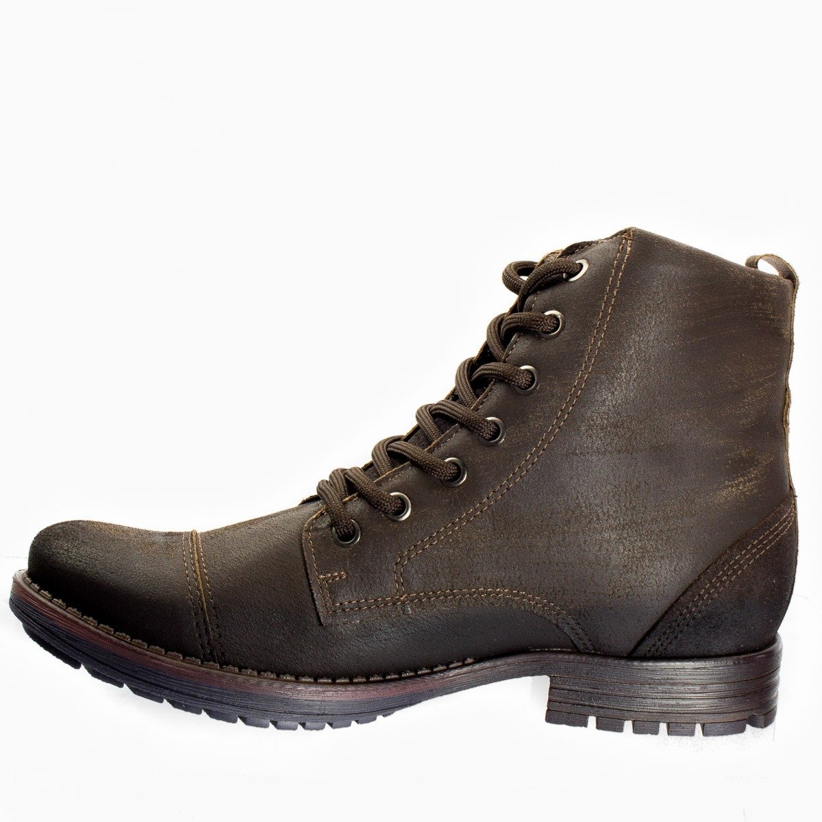bota masculina pegada couro
