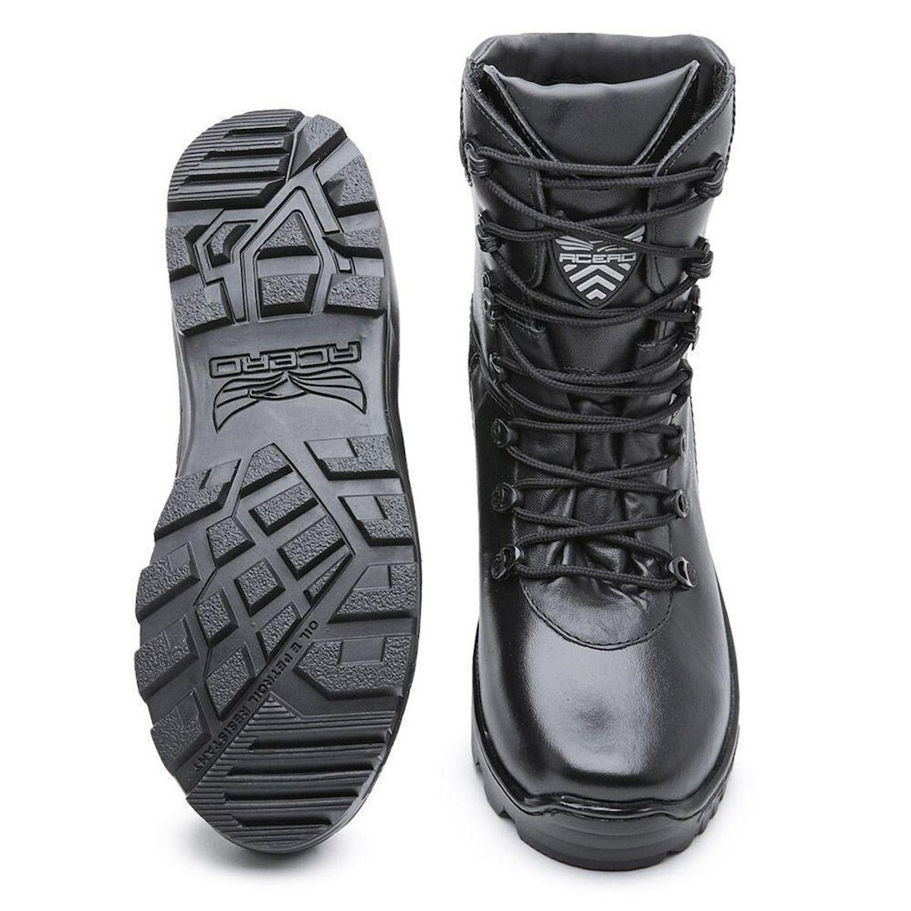 Bota Militar Acero Couro Tiger