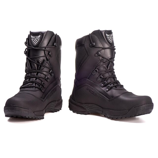 BOTA MILITAR ACERO COURO TITANIUM