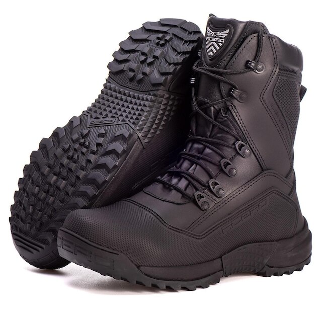 BOTA MILITAR ACERO COURO TITANIUM