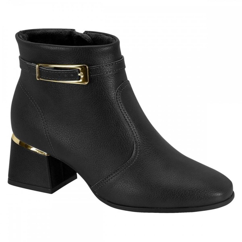 Bota Modare 7082.207 Salto Bloco Forrada Pelinho Feminino