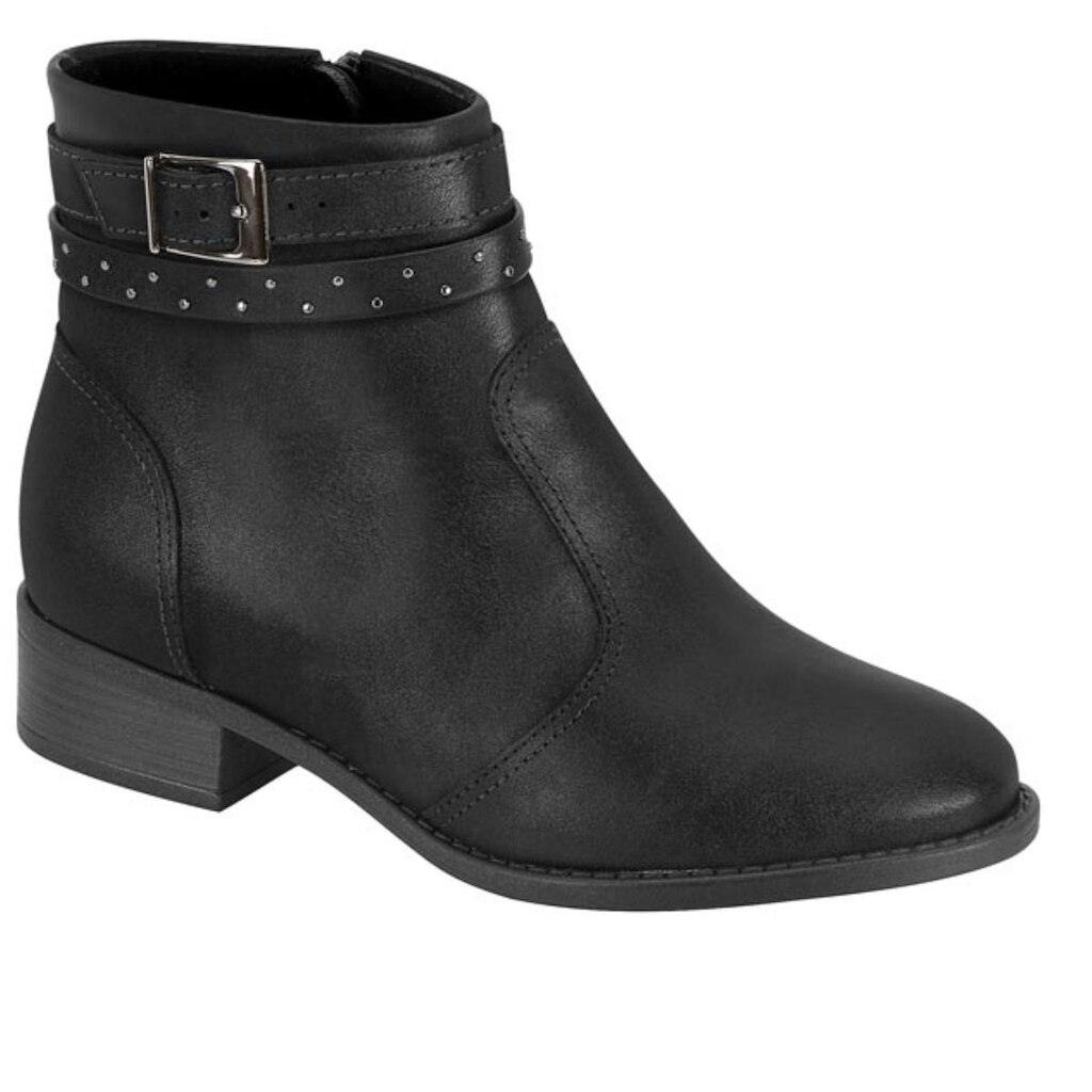 Bota Modare Casual Conforto Cano Curto Salto Bloco Baixo