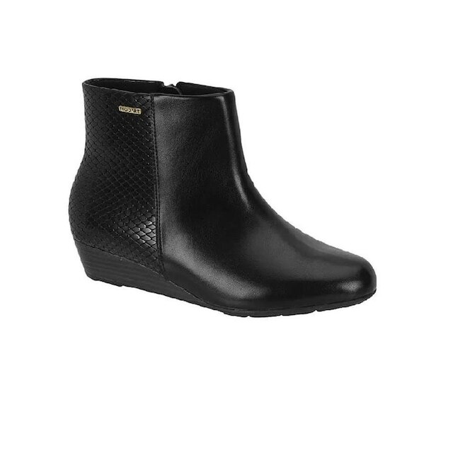 Bota Modare Salto Baixo Forro Térmico Preto Textura - 40613