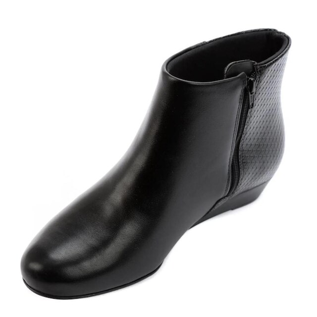 Bota Modare Salto Baixo Forro Térmico Preto Textura - 40613