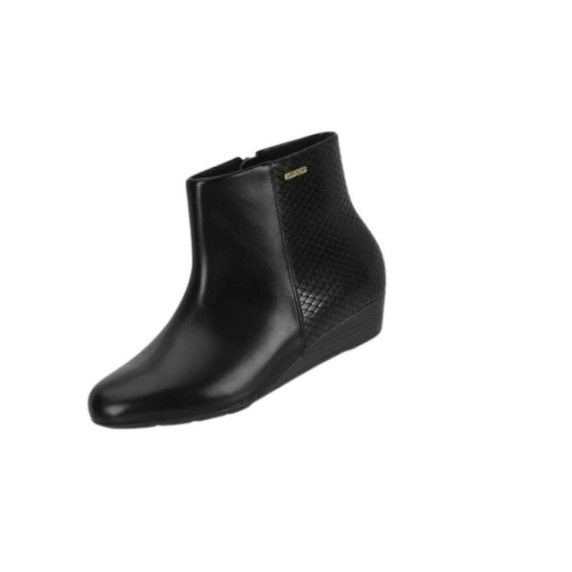 Bota Modare Salto Baixo Forro Térmico Preto Textura - 40613