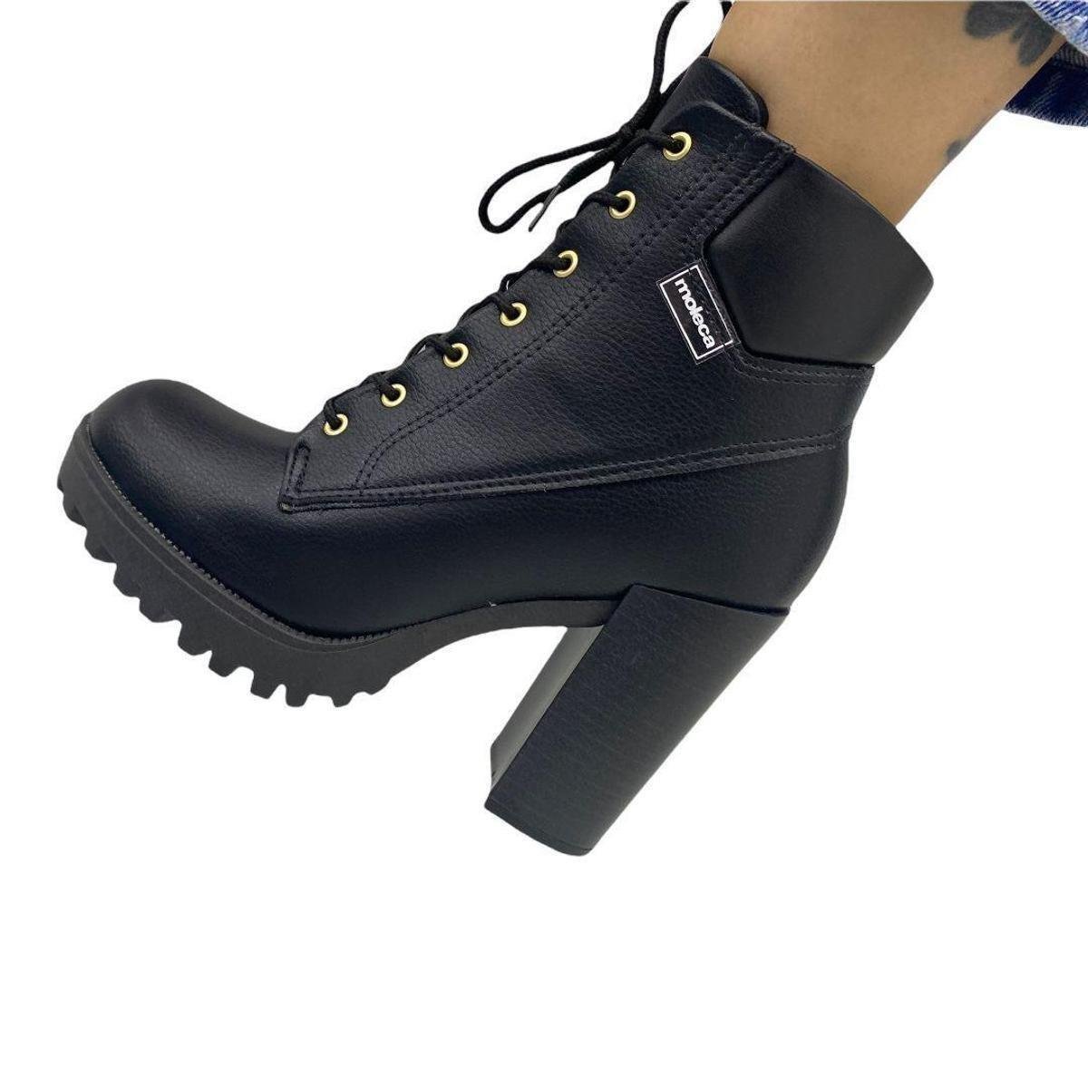 5325 Borcego Negro Moleca Borcegos Dama Moleca MercadoLibre