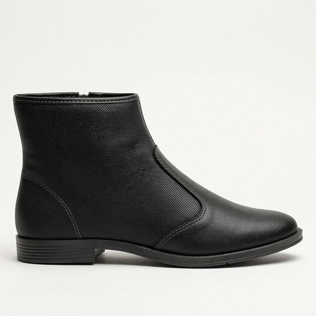Bota Moleca Cano Curto Feminina Preta
