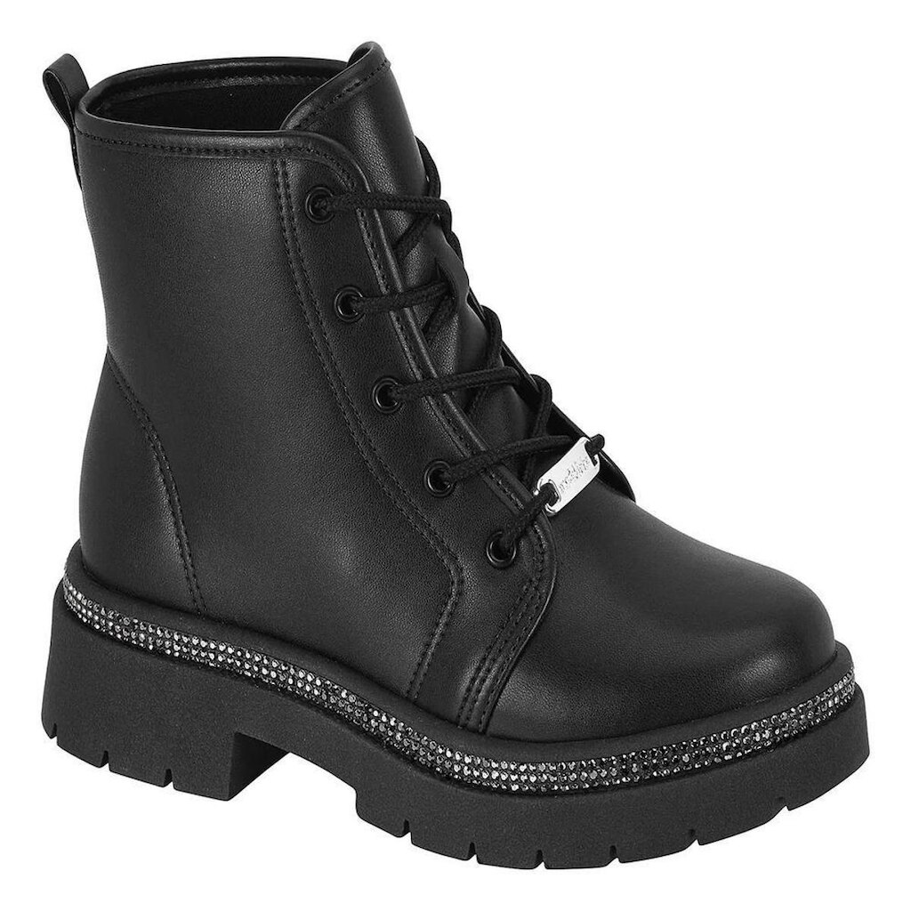 Bota Molekinha Infantil Coturno Tratorado 2182.200 - Preto